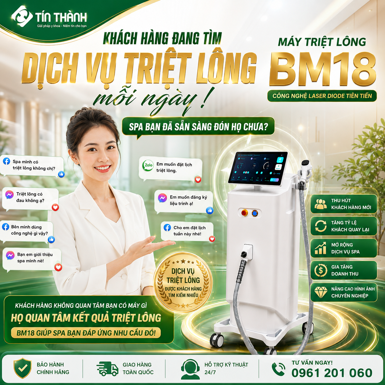 Chi tiết tay cầm cảm ứng và công nghệ BM-18